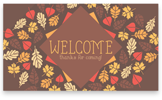 Thanksgiving Leaves: Welcome
