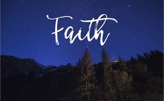 Starry Night Sky with Words