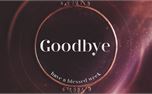 Wooden Frame Goodbye (38527)