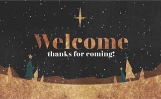 Foil Christmas Welcome