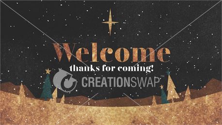 Foil Christmas Welcome (44640)