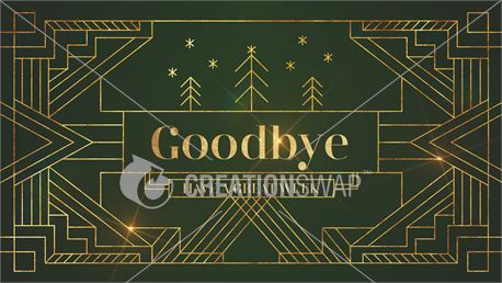 Art Deco Christmas Goodbye (45536)