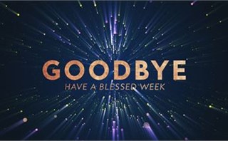 Christmas Starscape Goodbye
