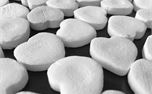 B&W Photo Of Hearts (46510)