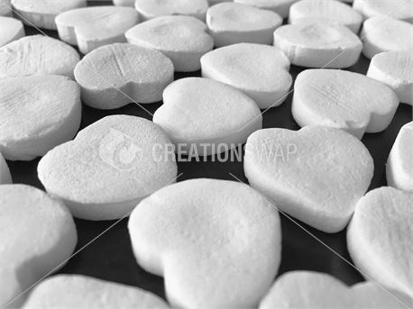 B&W Photo Of Hearts (46510)