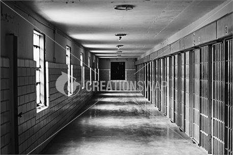 Black and White Jail Prison (49475)