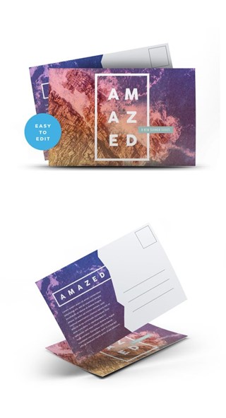 AMAZED Postcards