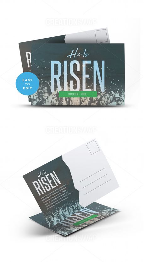 He Is Risen Postcard (64624)