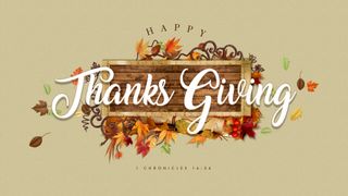 Happy Thanks Giving