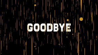 3D Goodbye Graphics Background