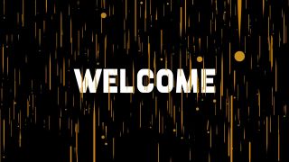3D Welcome Graphics Background
