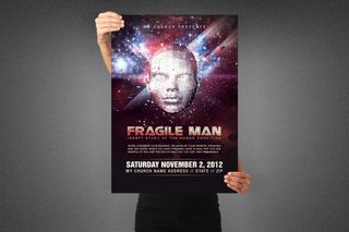 Fragile Man Poster Template