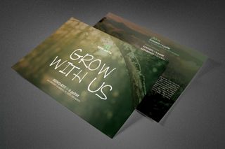 Grow With Us Church Postcard