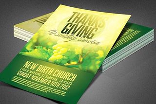 Thanksgiving Church Flyer Temp