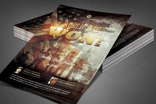 World War Won! Church Flyer