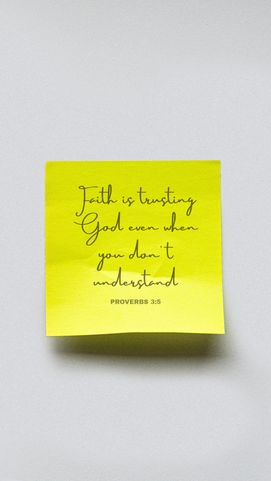 Faith is trusting God