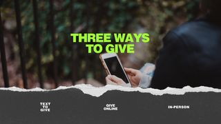 3 ways to give