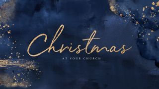 Christmas Navy Gold