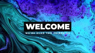 Welcome Blue Ink
