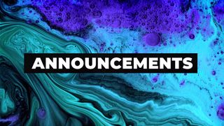 Announcements Blue Ink