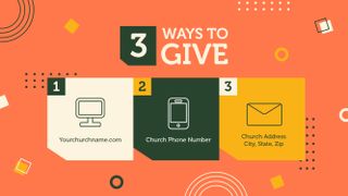 3 WAYS TO GIVE
